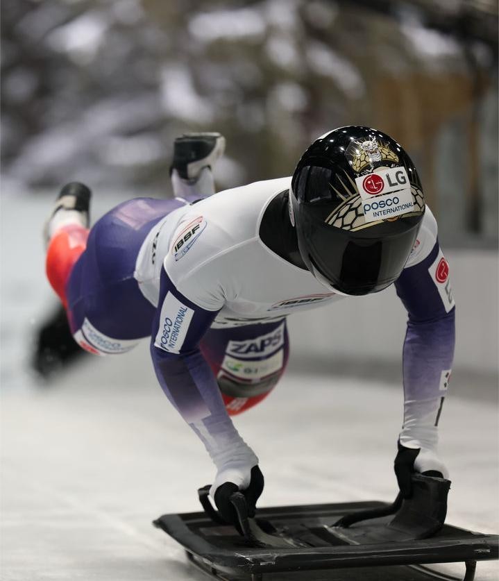 정승기, IBSF 월드컵 스켈레톤 3차 대회 동메달 획득하며 상승세 지속