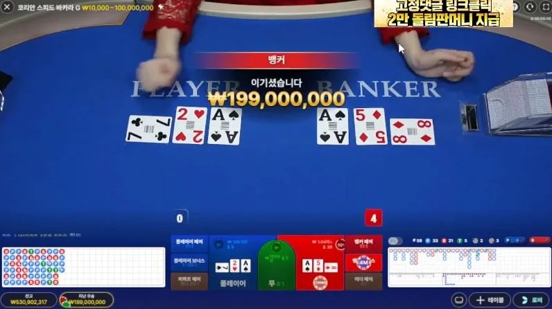 인생 바카라 2연승 빅윈 !