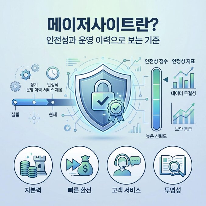 a7879d383052f70f987957bdbce32d99_1764934060_3146.jpg 메이저사이트란? 안전성과 운영이력으로 보는 기준에대한 이미지